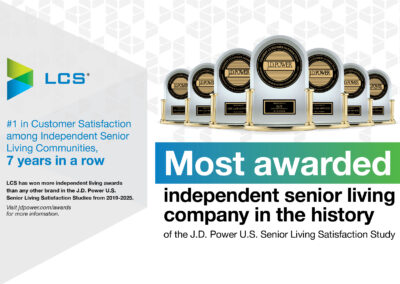 The Emerson at St. Peters’ Management Company stays on top as J.D. Power’s most-awarded senior living provider in the annual Senior Living Satisfaction Study.